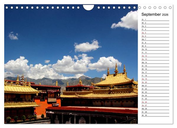 Produktbild: Tibet Momente (Wandkalender 2026 DIN A4 quer), CALVENDO Monatskalender