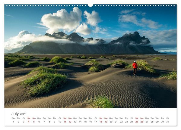 Produktbild: Summer in Iceland (Wall Calendar 2026 DIN A2 landscape), CALVENDO 12 Month Wall Calendar