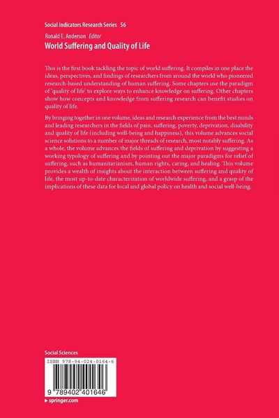 Produktbild: World Suffering and Quality of Life