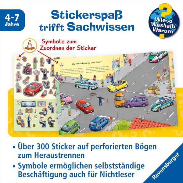 Produktbild: Wieso? Weshalb? Warum? Stickerheft - Polizei