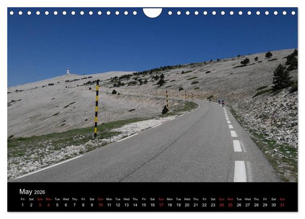 Produktbild: Mont Ventoux by race bike (Wall Calendar 2026 DIN A4 landscape), CALVENDO 12 Month Wall Calendar