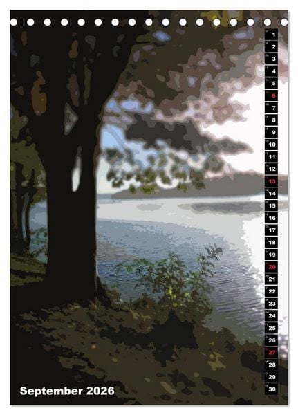 Produktbild: Der Baldeneysee in Essen (Tischkalender 2026 DIN A5 hoch), CALVENDO Monatskalender