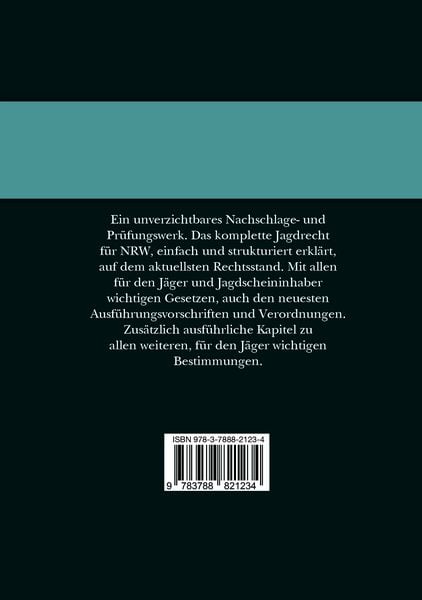 Produktbild: Jagdrecht Nordrhein-Westfalen
