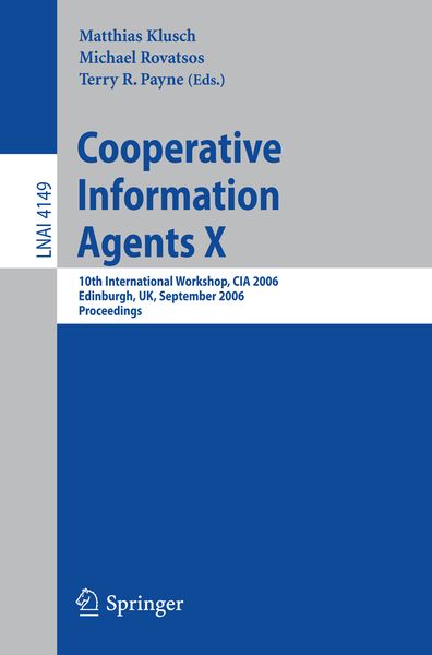 Produktbild: Cooperative Information Agents X