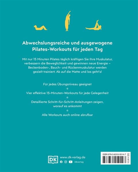 Produktbild: 15 Minuten Pilates für jeden Tag