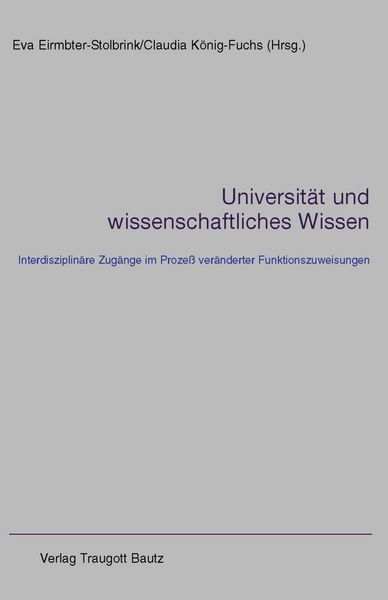 Produktbild: Universit&auml;t und wissenschaftliches Wissen