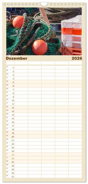 Produktbild: Familienplaner 2026 - B&uuml;sumer Impressionen mit 5 Spalten (Wandkalender, 21 x 45 cm) CALVENDO