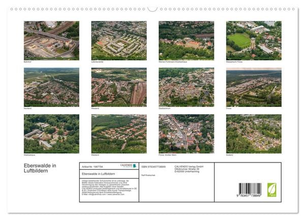 Produktbild: Eberswalde in Luftbildern (hochwertiger Premium Wandkalender 2026 DIN A2 quer), Kunstdruck in Hochglanz