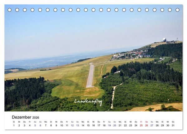 Produktbild: Fliegerschule Wasserkuppe (Tischkalender 2026 DIN A5 quer), CALVENDO Monatskalender