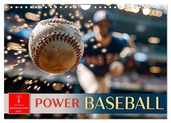 Produktbild: Power Baseball (Wandkalender 2026 DIN A4 quer), CALVENDO Monatskalender
