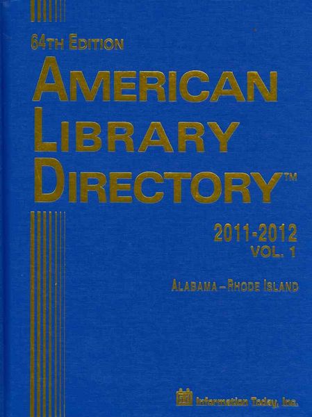 Produktbild: American Library Directory 2011-2012