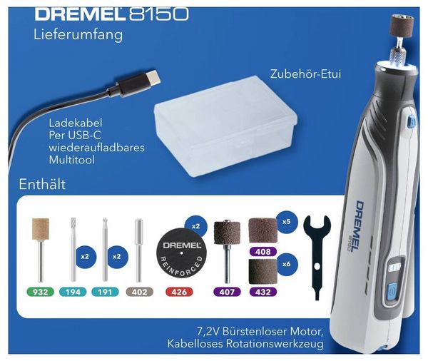 Produktbild: Dremel F0138150JA F0138150JA Akku-Multifunktionswerkzeug 7.2V