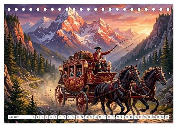 Produktbild: N&auml;chster Halt: Vergangenheit (Tischkalender 2027 DIN A5 quer), CALVENDO Monatskalender