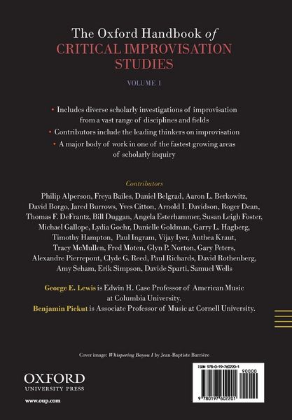 Produktbild: Oxford Handbook of Critical Improvisation Studies, Volume 1