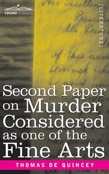 Produktbild: Second Paper On Murder Considered as one of the Fine Arts