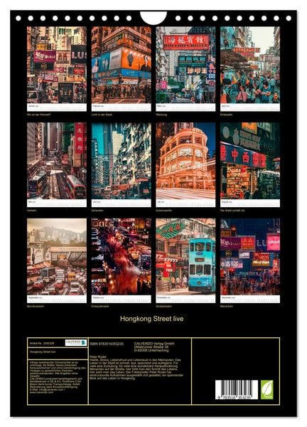 Produktbild: Hongkong Street live (Wandkalender 2026 DIN A4 hoch), CALVENDO Monatskalender