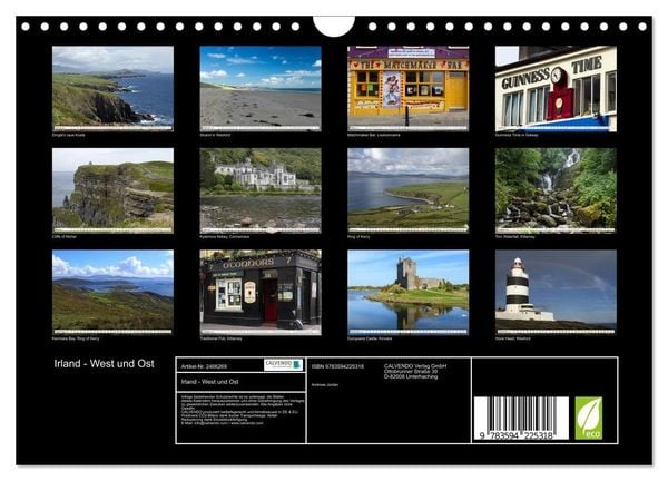 Produktbild: Irland - West und Ost (Wandkalender 2027 DIN A4 quer), CALVENDO Monatskalender