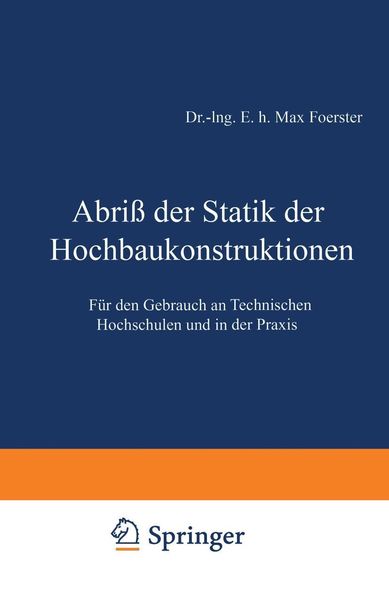 Produktbild: Abri&szlig; der Statik der Hochbaukonstruktionen