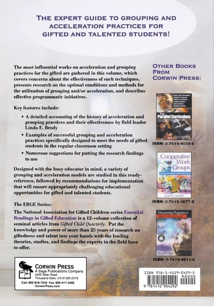 Produktbild: Grouping and Acceleration Practices in Gifted Education