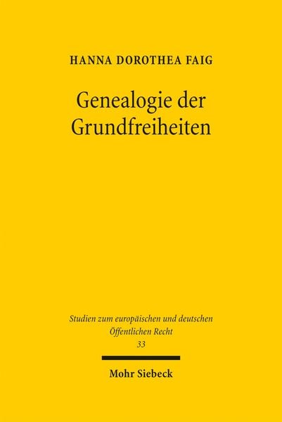 Produktbild: Faig, H: Genealogie der Grundfreiheiten