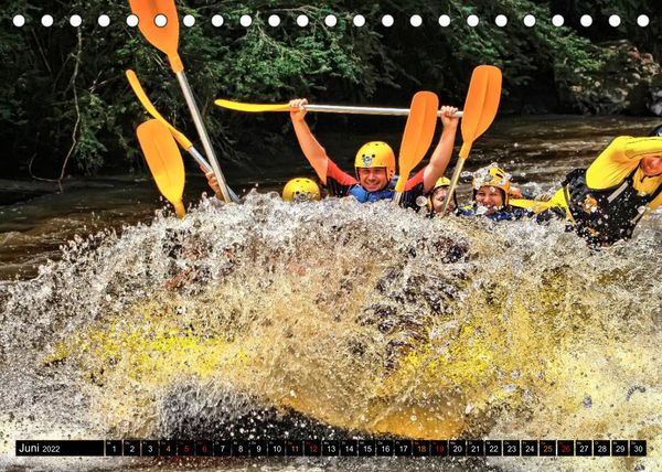 Produktbild: Abenteuer pur - Rafting (Tischkalender 2022 DIN A5 quer)