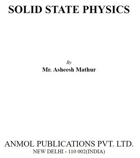 Produktbild: Solid State Physics
