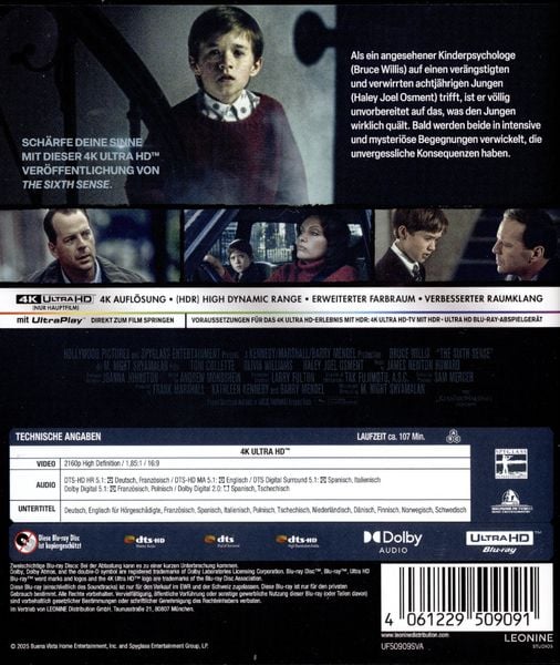 Produktbild: The Sixth Sense - Nicht jede Gabe ist ein Segen (4K Ultra HD)