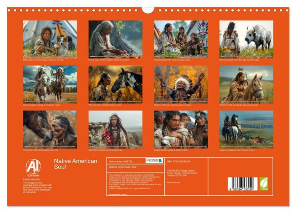 Produktbild: Native American Soul (Wall Calendar 2026 DIN A3 landscape), CALVENDO 12 Month Wall Calendar