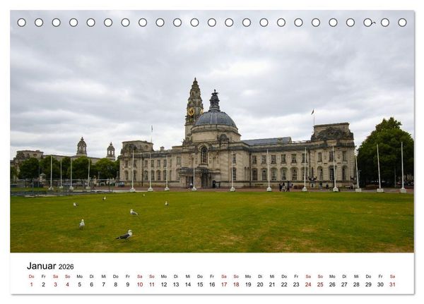Produktbild: Wales Land der Sehensw&uuml;rdigkeiten, Landschaften und Natur (Tischkalender 2026 DIN A5 quer), CALVENDO Monatskalender