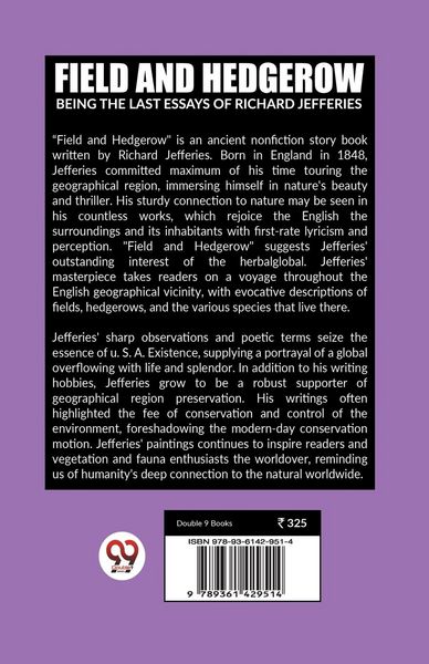Produktbild: Field and Hedgerow Being the Last Essays of Richard Jefferies