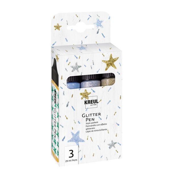 Produktbild: KREUL Glitter Pen 3x29ml