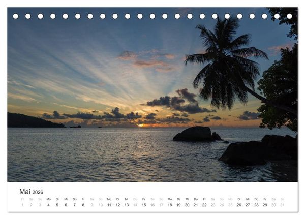 Produktbild: Seychellen - Willkommen im Paradies (Tischkalender 2026 DIN A5 quer), CALVENDO Monatskalender