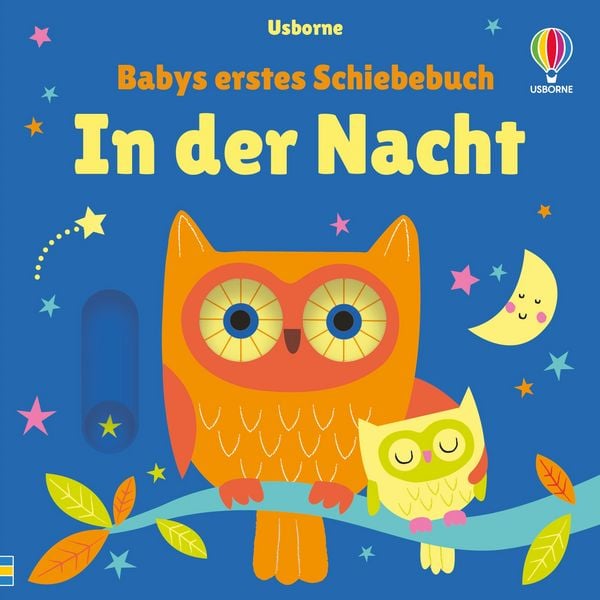 Babys erstes Schiebebuch: In der Nacht, Gebundene Ausgabe von Fiona Watt, Usborne, 9781035704484