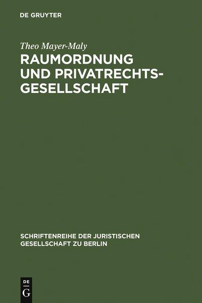 Produktbild: Raumordnung und Privatrechtsgesellschaft
