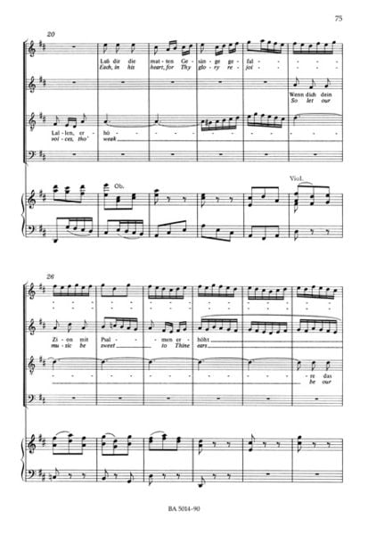 Produktbild: Weihnachtsoratorium, BWV 248, Klavierauszug