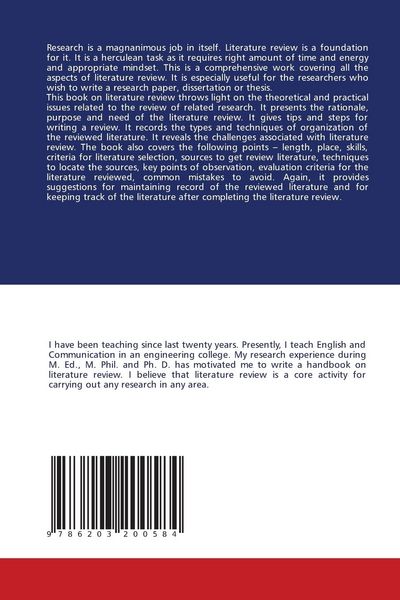 Produktbild: Literature Review: A Handbook