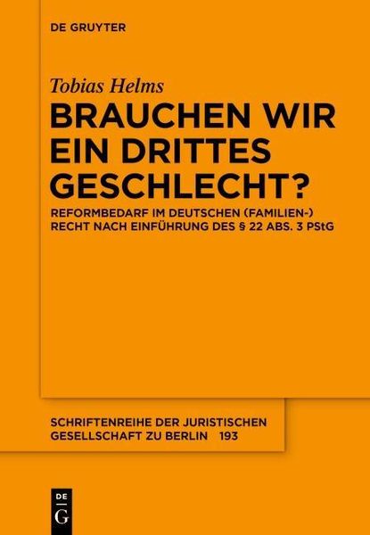 Produktbild: Brauchen wir ein drittes Geschlecht?