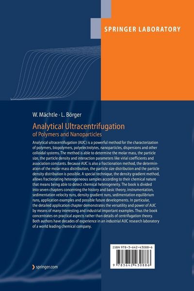 Produktbild: Analytical Ultracentrifugation of Polymers and Nanoparticles