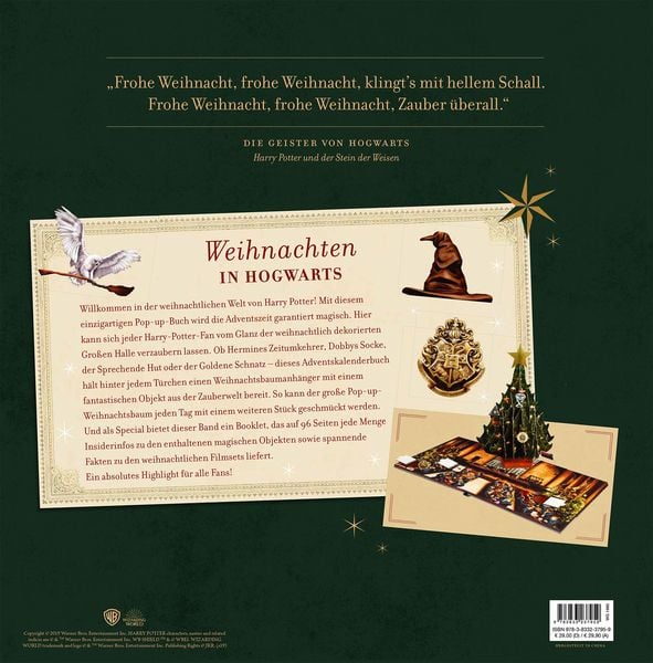 Produktbild: Aus den Filmen zu Harry Potter: Weihnachten in Hogwarts: Das gro&szlig;e Adventskalenderbuch