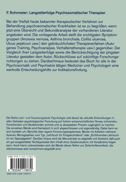 Produktbild: Langzeiterfolge Psychosomatischer Therapien