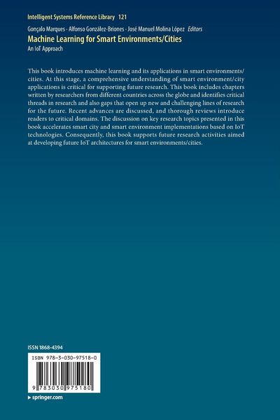 Produktbild: Machine Learning for Smart Environments/Cities