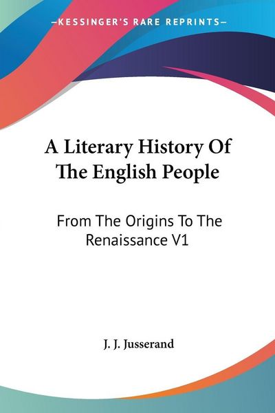 Produktbild: A Literary History Of The English People