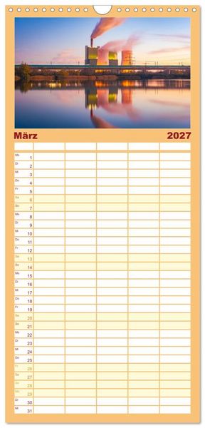 Produktbild: Familienplaner 2027 - Willkommen im Saalekreis mit 5 Spalten (Wandkalender, 21 x 45 cm) CALVENDO
