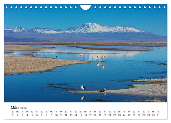 Produktbild: Chile - Das langgestreckte Land. (Wandkalender 2026 DIN A4 quer), CALVENDO Monatskalender