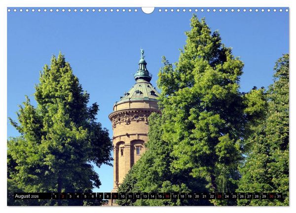 Produktbild: Gr&uuml;nes Mannheim (Wandkalender 2026 DIN A3 quer), CALVENDO Monatskalender