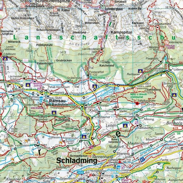 Schladminger Tauern. Radstadt. Dachstein 1 : 50 000. WK 201