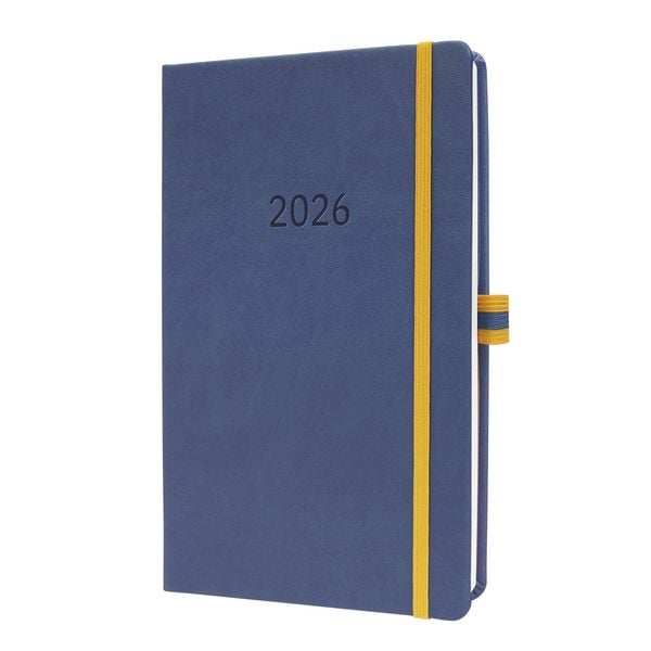 Produktbild: SIGEL L2606 Wochenkalender Linescape 2026, ca. A5, blau, gelb