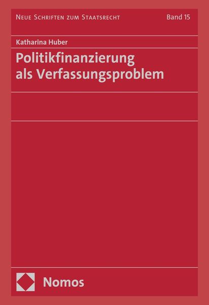 Produktbild: Politikfinanzierung als Verfassungsproblem