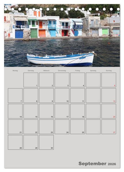 Produktbild: Kykladen, Perlen der &Auml;g&auml;is (Tischkalender 2026 DIN A5 hoch), CALVENDO Monatskalender