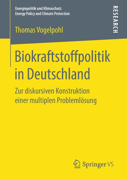 Produktbild: Biokraftstoffpolitik in Deutschland